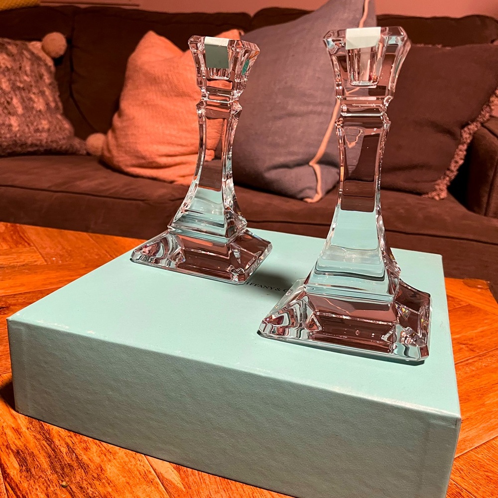 Tiffany’s crystal candle sticks - Picture 1 of 2